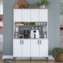 Hanah Home Gabinete Multipropósito JE176 - 3291 Blanco y Nuez